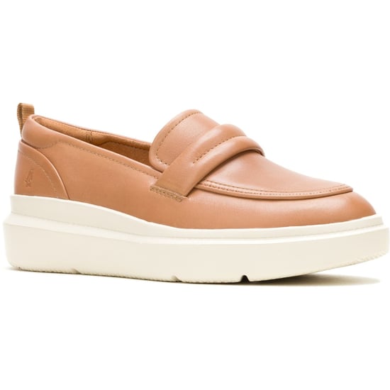 Hush Puppies Joy Penny Leder Damen Loafers in Tan - Image 1