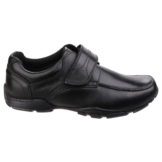 Hush Puppies Freddy 2 Junior Leder Jungen Schwarzschuhe - Image 5