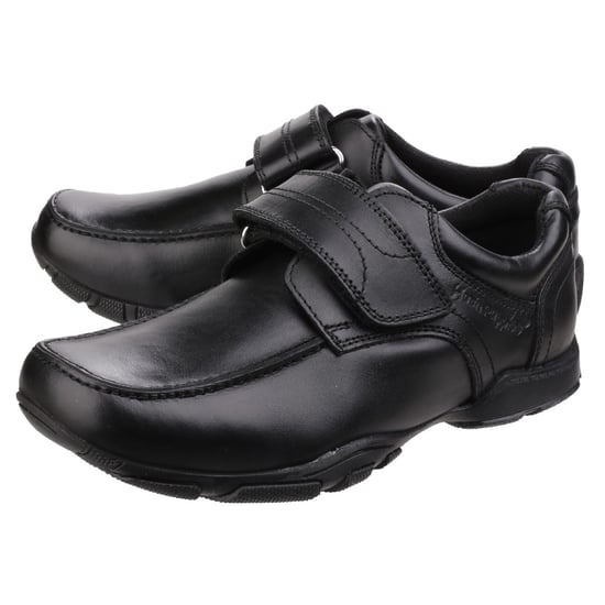 Hush Puppies Freddy 2 Junior Leder Jungen Schwarzschuhe - Image 6