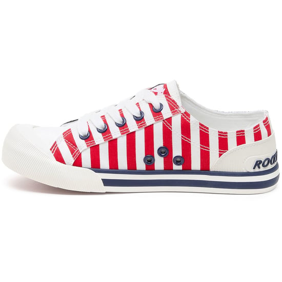 Damen Rocket Dog Jazzin Spangle Banner Pumps in Rot Navy - Image 6