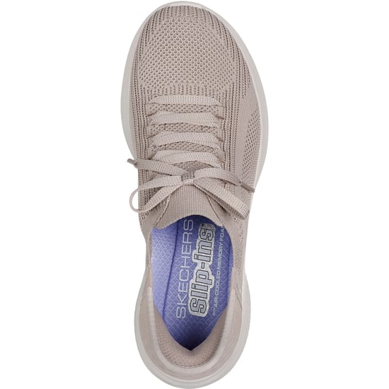 Skechers Ultra Flex 3.0 Brilliant Path Textil Damen Taupe Sneakers - Image 3