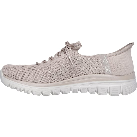 Skechers Graceful First Blush Textil Damen Taupe Turnschuhe - Image 4