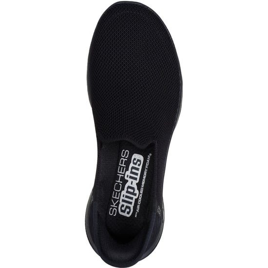 Skechers GO WALK Joy Vela Textil Damen Schwarz Sneakers - Image 3
