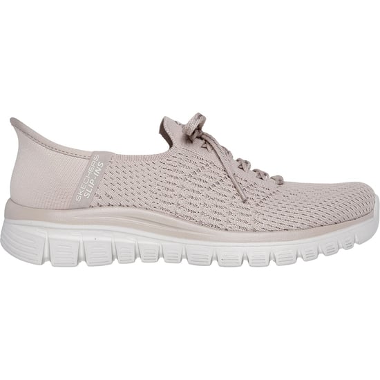 Skechers Graceful First Blush Textil Damen Taupe Turnschuhe - Image 5