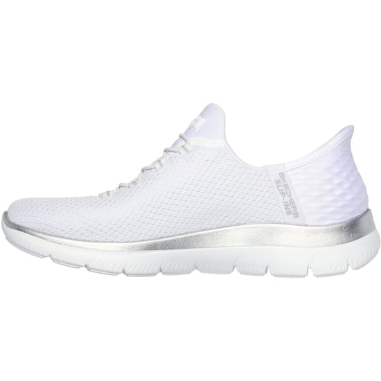 Skechers Summits Diamond Dream Textile Damen Sneakers Weiß/Silber - Image 4