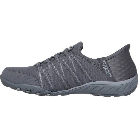 Skechers Breathe-Easy - Roll-With-Me Textil Damen Sneakers in Anthrazit - Image 4