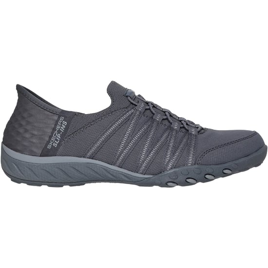 Skechers Breathe-Easy - Roll-With-Me Textil Damen Sneakers in Anthrazit - Image 5