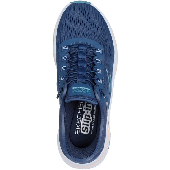 Skechers Performance Go Run Elevate 2.0 Banyan Textil Damen Navy/Türkis Trainers - Image 3