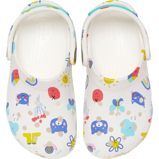 Crocs Kinder Classic Clog mit Doodle-Print - Weiß - Image 5