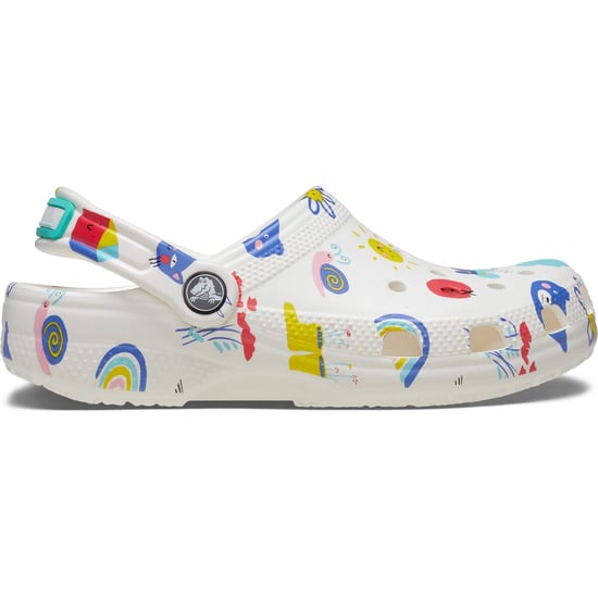 Crocs Kinder Classic Clog mit Doodle-Print - Weiß - Image 6