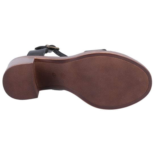Hush Puppies Georgia Leder Damen Schwarze Sandalen - Image 3