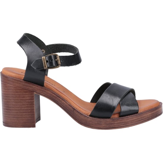 Hush Puppies Georgia Leder Damen Schwarze Sandalen - Image 4
