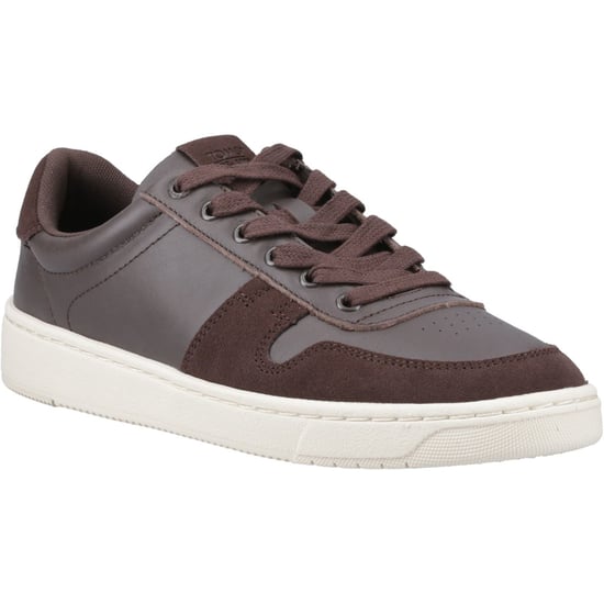 TOMS TRVL Lite Court Leder Herren Sneaker Braun - Image 1