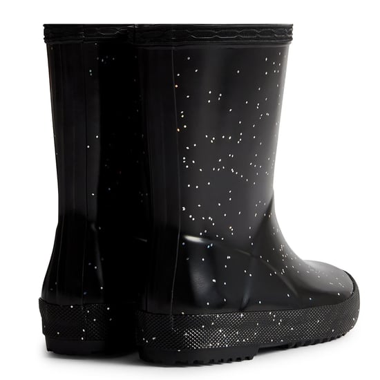 Hunter Kinder First Giant Glitter Gummistiefel in Schwarz - Image 2