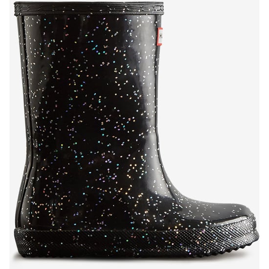 Hunter Kinder First Giant Glitter Gummistiefel in Schwarz - Image 4