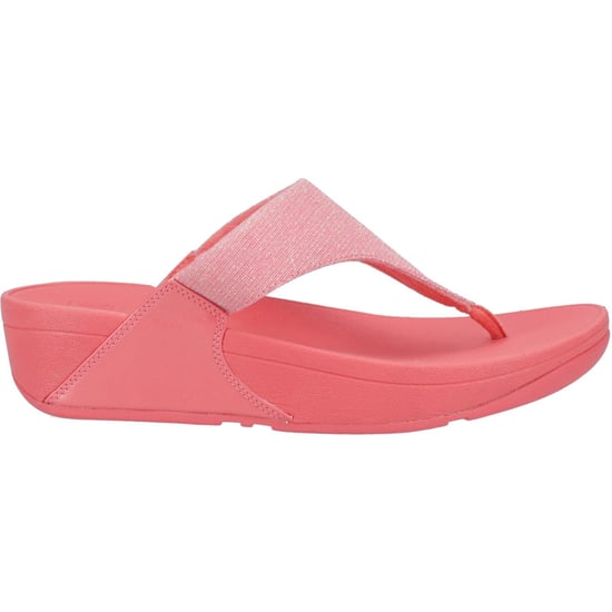 Damen Fit Flop Lulu Shimmerlux Zehenposten Sandalen in Koralle - Image 6