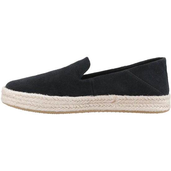 TOMS Carolina 100% Rindsleder Damen schwarze Espadrilles - Image 5