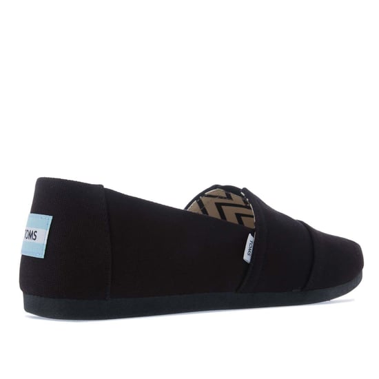 Espadrilles Alpargata coton recyclé Toms Pour Femme en Noir - Image 3