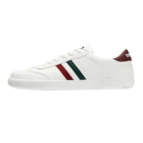 Herren Lambretta Vulkan Schnürschuhe Low Top Court Sneaker in Weiß - Image 6