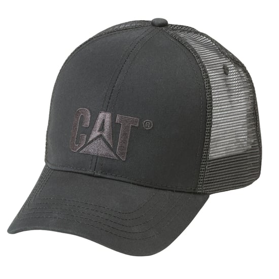 Caterpillar Erhöhtes Logo Baumwolle Unisex Erwachsenen Schwarze Baseballmützen - Image 1