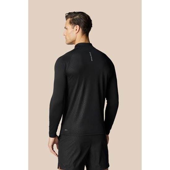 Castore Adapt 1/4 Zip Top Polyester Herren Schwarz Sport-T-Shirts - Image 4