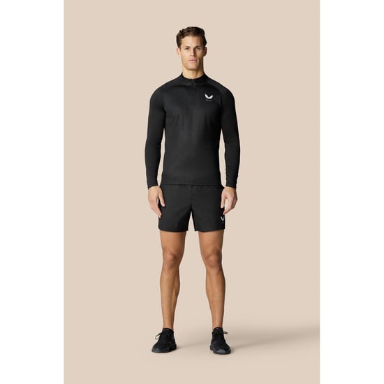 Castore Adapt 1/4 Zip Top Polyester Herren Schwarz Sport-T-Shirts - Image 5
