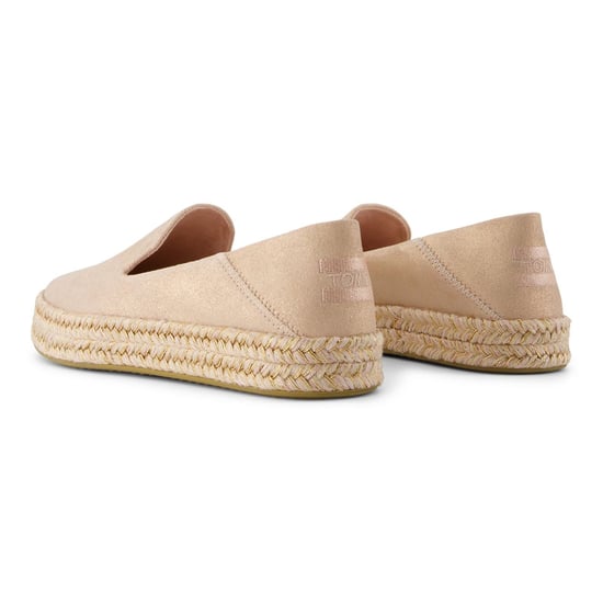 TOMS Carolina Leder Damen Espadrilles in Blassrosa - Image 2