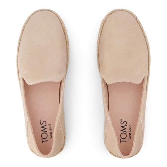 TOMS Carolina Leder Damen Espadrilles in Blassrosa - Image 4