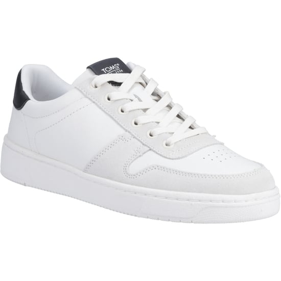 TOMS TRVL Lite Court Leder Herren Sneaker Weiß/Schwarz - Image 1