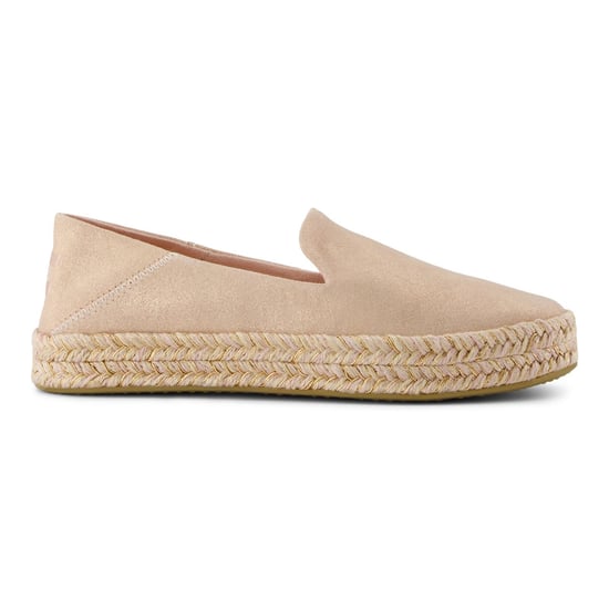 TOMS Carolina Leder Damen Espadrilles in Blassrosa - Image 5