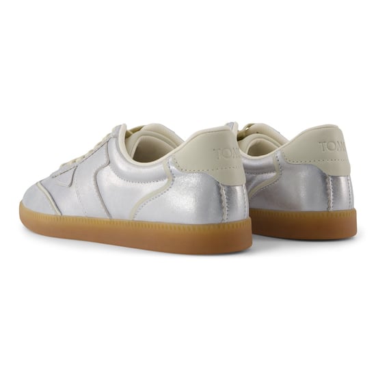 TOMS Collins Leder Damen Silber Sneakers - Image 2
