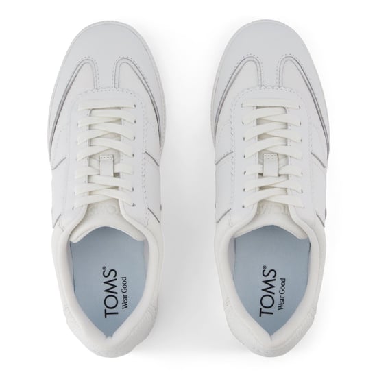 TOMS Collins Leder Damen Weiße Sneakers - Image 4