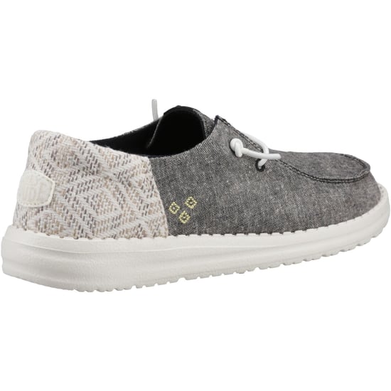 HEYDUDE Wendy Funk Surf Baja Baumwollmix Damen Schwarz/Multi Mokassin Schuhe - Image 2