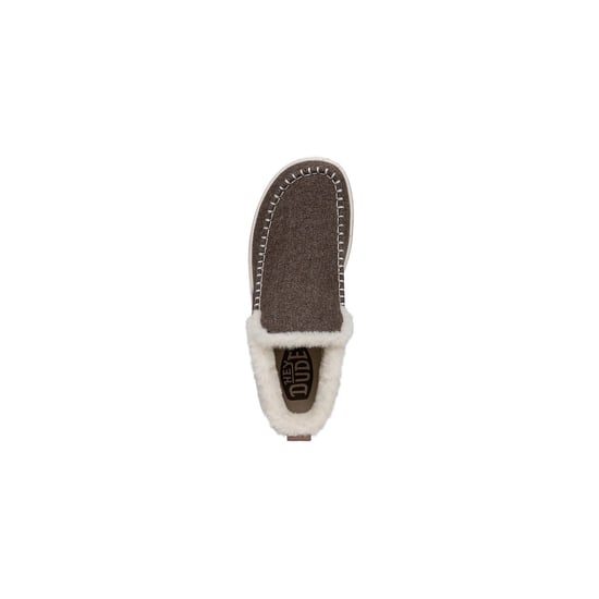 HEYDUDE Denny Wolle Faux Shearling Damen Walnuss Stiefel - Image 4