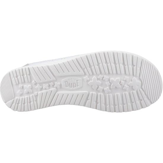 HEYDUDE Wendy Lochstick Baumwollmischung Damen Antikblau Mokassins Schuhe - Image 3