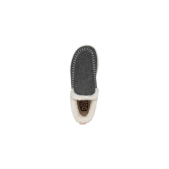 HEYDUDE Denny Wolle Kunstfell Damen Graue Stiefel - Image 4