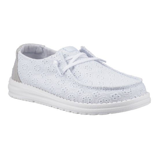 HEYDUDE Wendy Lochstick Baumwollmischung Damen Antikblau Mokassins Schuhe - Image 6