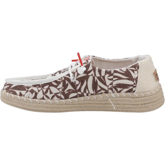 HEYDUDE Wendy Espadrille Retro Palm Baumwollmischung Damen Downtown Braun/Egret Espadrilles - Image 4