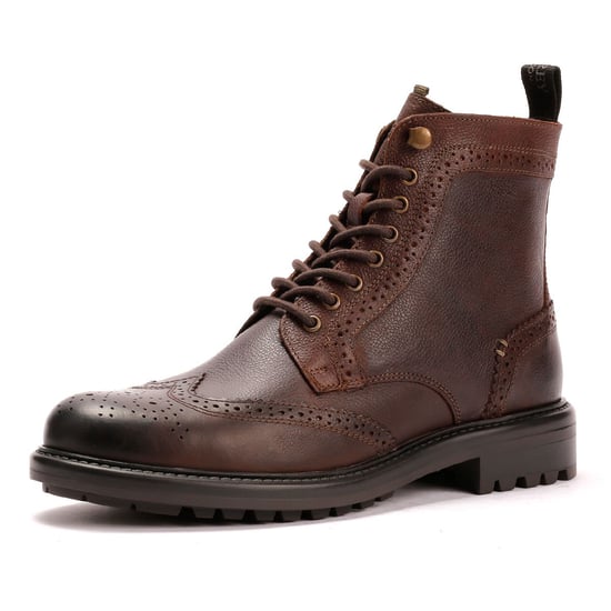 Osprey London Der Professor Leder Herren Stiefel in Schokoladenfarbe - Image 3