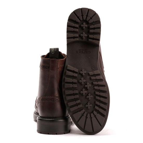 Osprey London Der Professor Leder Herren Stiefel in Schokoladenfarbe - Image 4