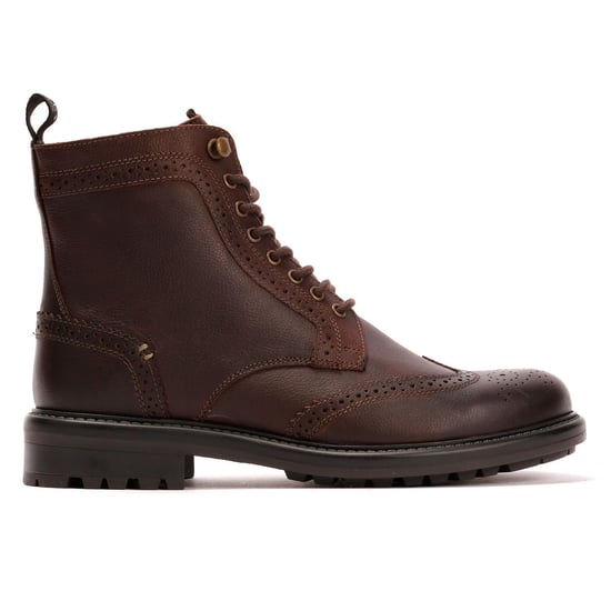 Osprey London Der Professor Leder Herren Stiefel in Schokoladenfarbe - Image 5
