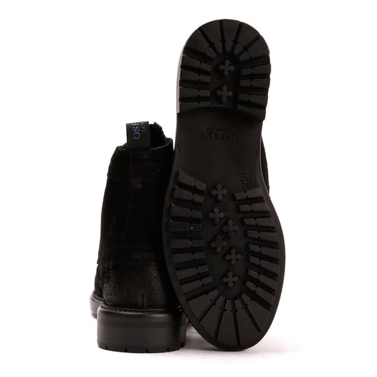 Osprey London Der Professor Wildleder Herren Schwarz Stiefel - Image 4