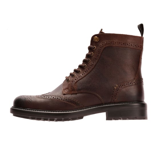 Osprey London Der Professor Leder Herren Stiefel in Schokoladenfarbe - Image 6