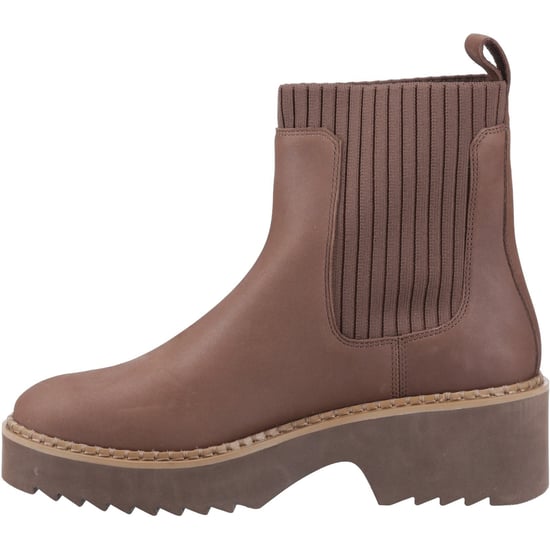 TOMS Millie Leder Damen Stiefeletten in Eichenbraun mit Absatz - Image 4
