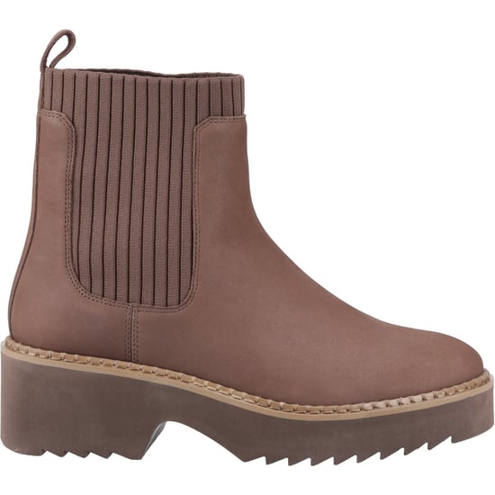 TOMS Millie Leder Damen Stiefeletten in Eichenbraun mit Absatz - Image 5