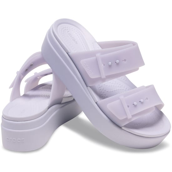 Crocs Brooklyn Buckle Low Damen Sandalen in Lila Mond - Image 3