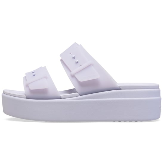 Crocs Brooklyn Buckle Low Damen Sandalen in Lila Mond - Image 6