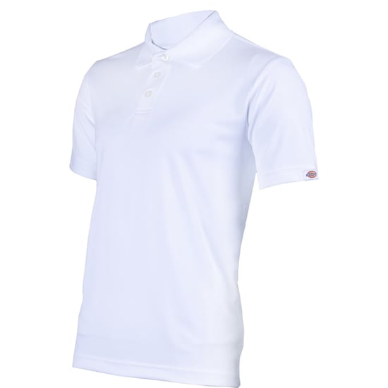 Dickies Everyday Polyester Herren Polohemd Weiß - Image 6