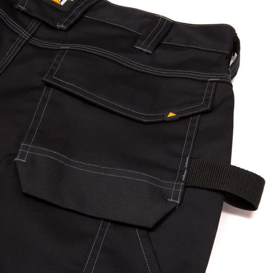 Caterpillar Essential Knie-Taschen Stretch Holster Polyester Herren schwarze Outdoor-Hosen - Image 6