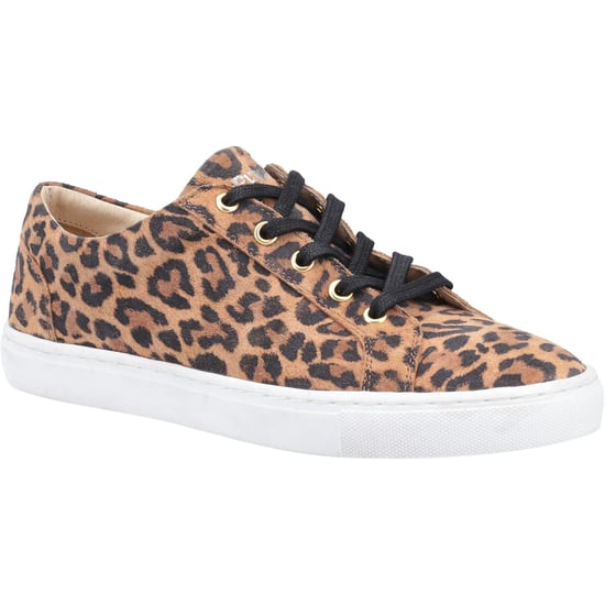 Hush Puppies Tessa Wildleder Damen Leoparden Sneakers - Image 1